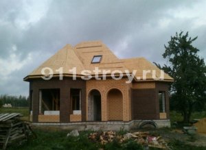 Строительство дома из газосиликата и кирпича